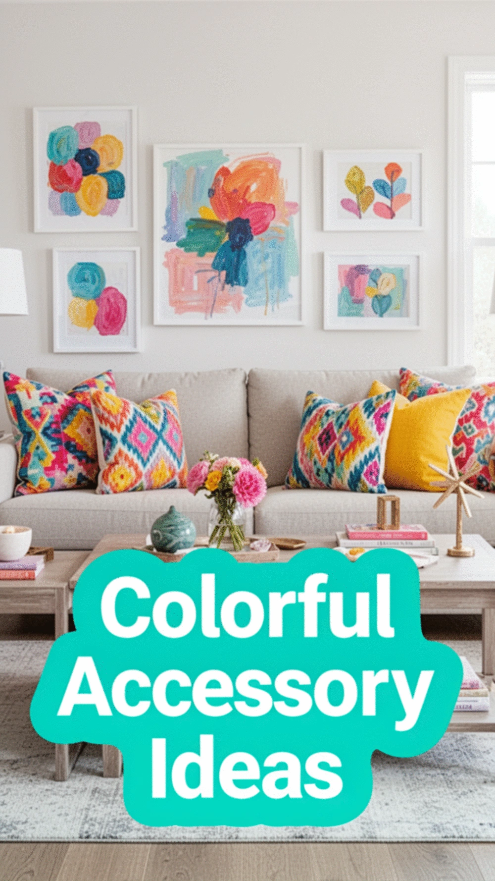 Vibrant Accessories to Add Pops of Color in Your Neutral Living Room