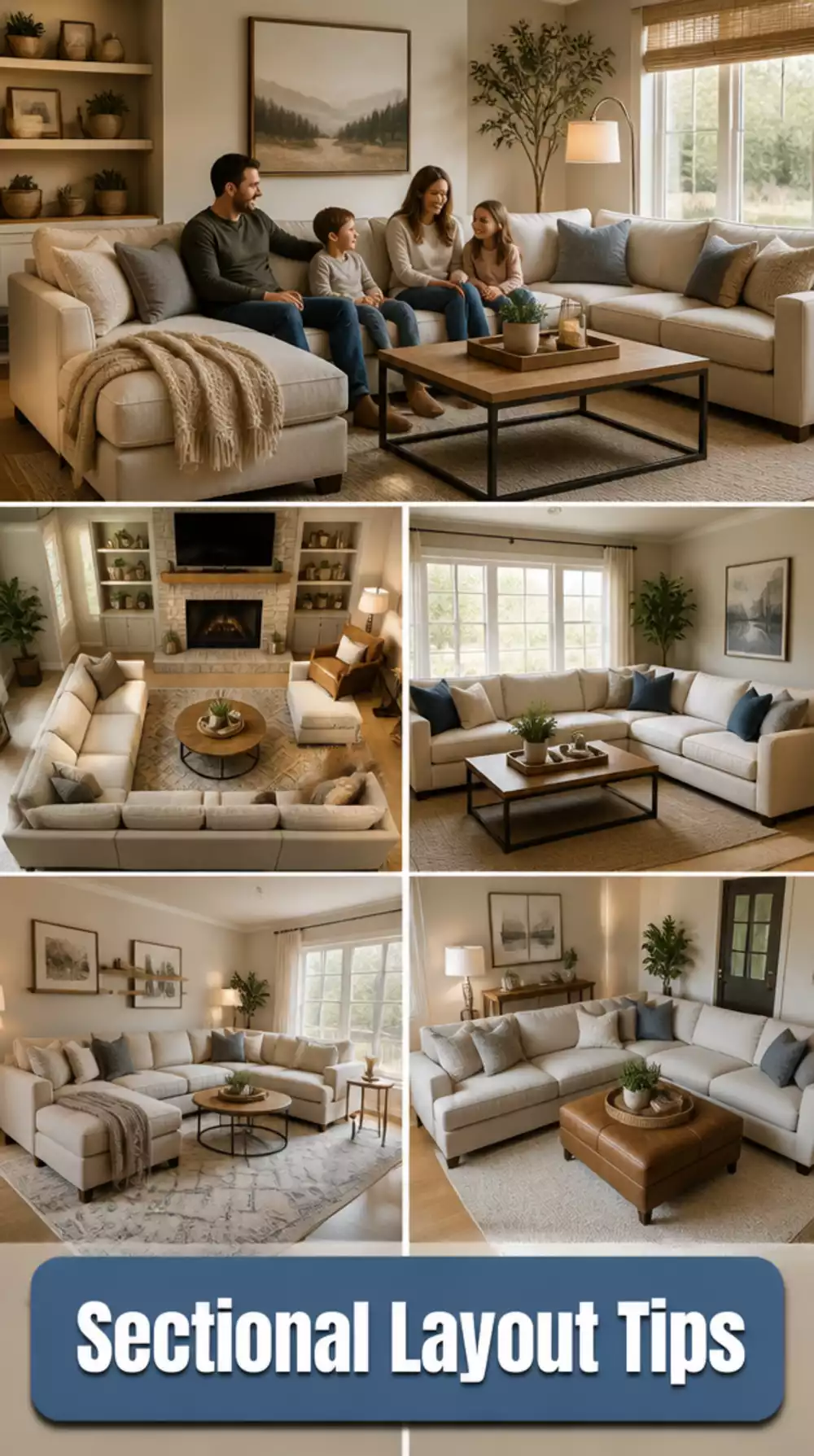 The Sectional Layout Trick That Makes a Family Living Room Feel Organised