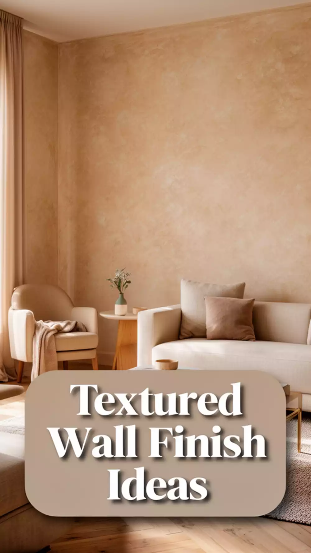 The Textured Plaster Wall Finish That Makes a Living Room Look Expensive