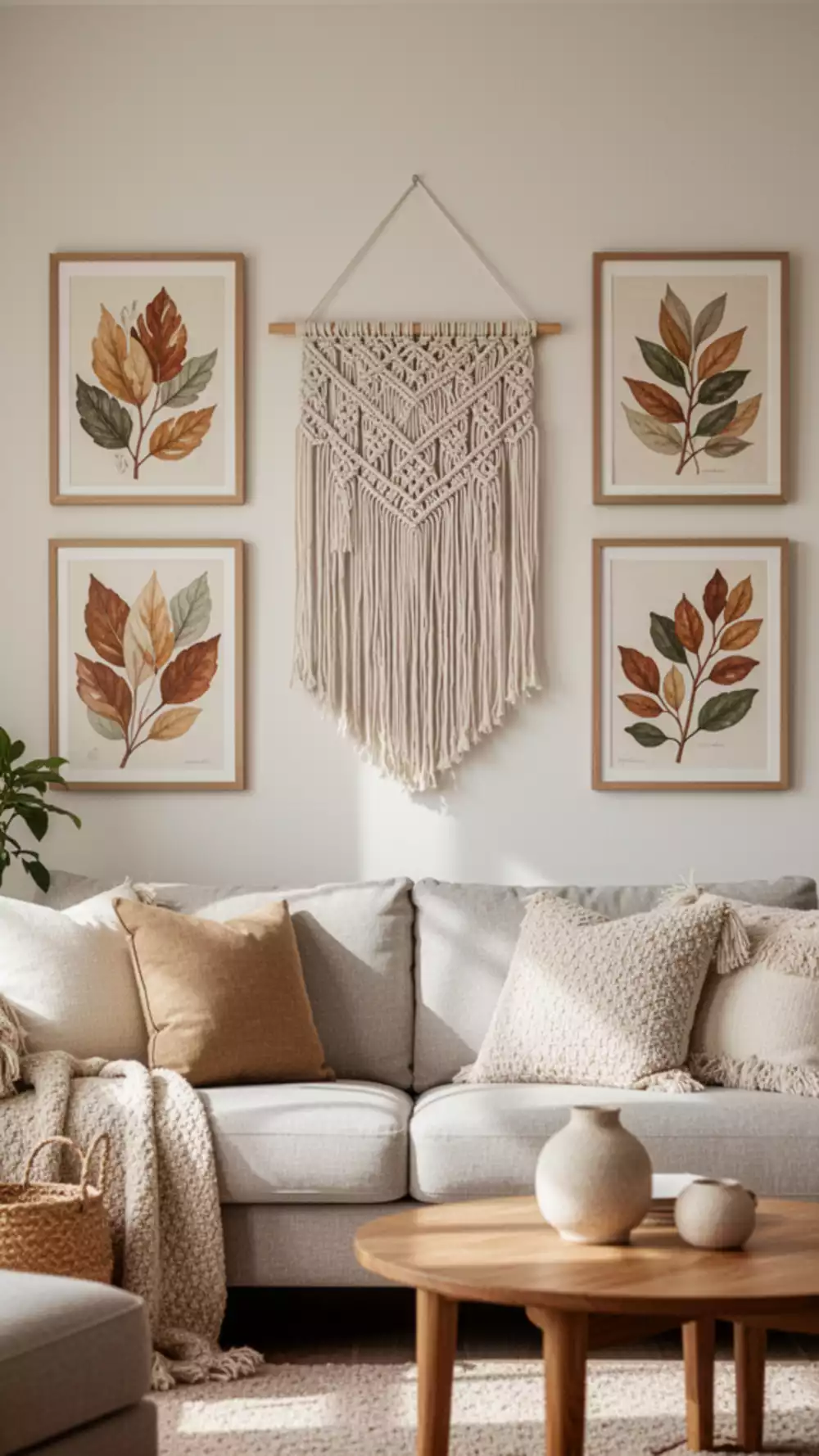 Earthy Artwork Ideas: Curate Beautiful Wall Hangings for Your Living Room