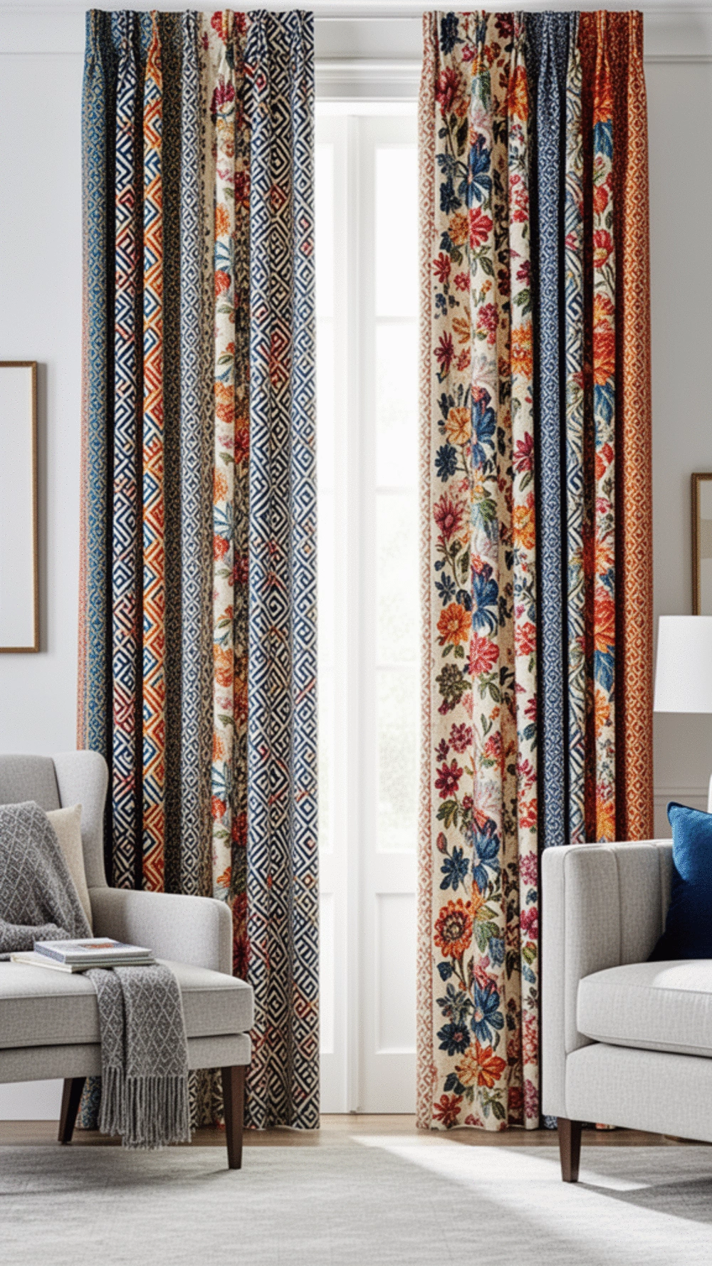 Stunning Designer-Inspired Patterns for Living Room Curtains