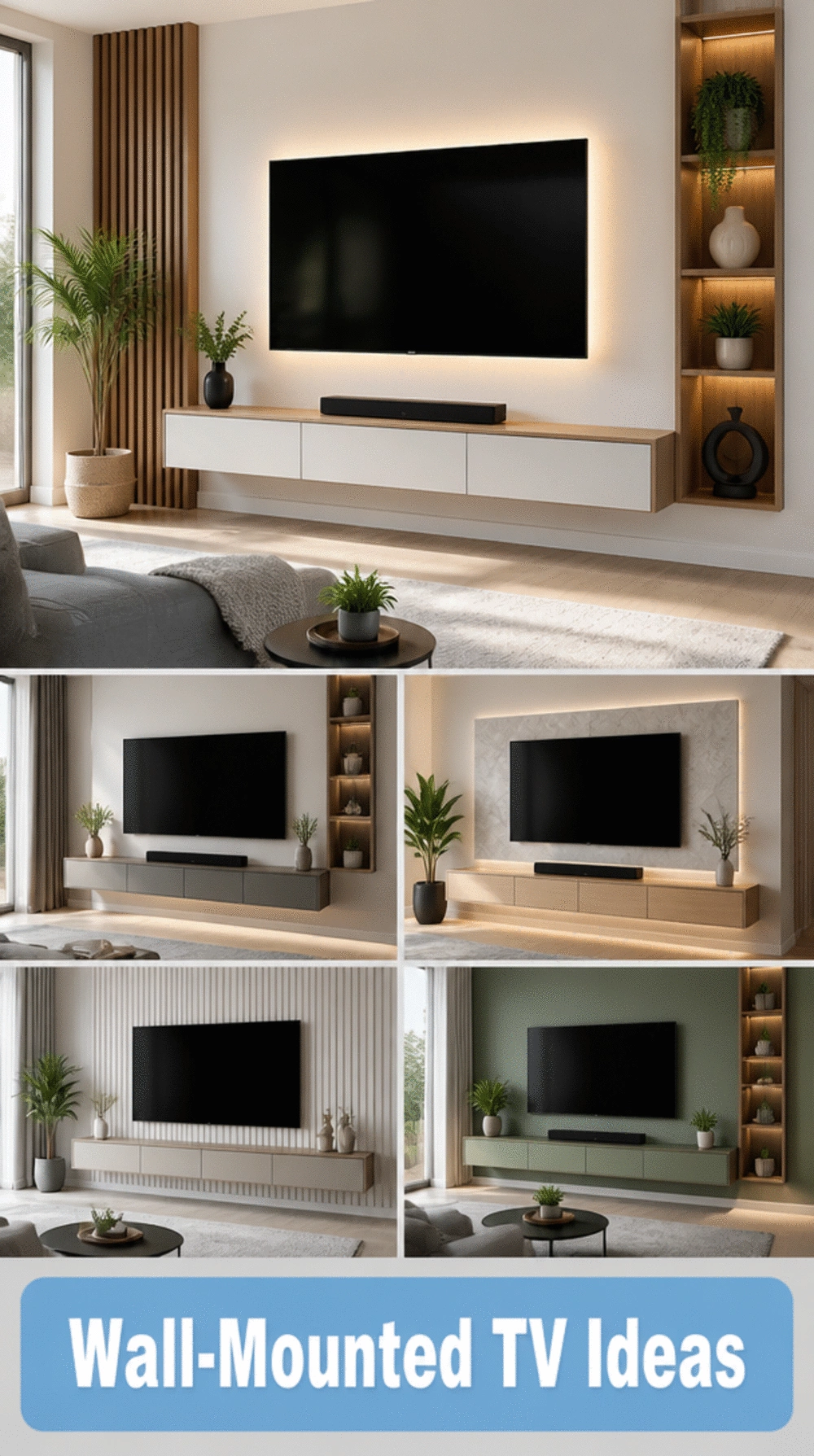 The Wall-Mounted TV Trick That Reclaims Floor Space in a Small Apartment