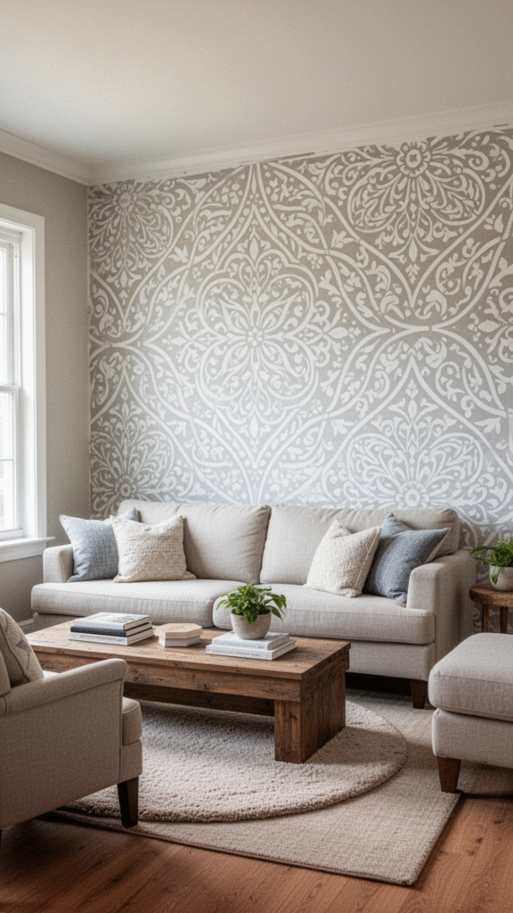 Stenciled Patterns for Living Rooms: Creative 5 Easy Ideas to Personalize