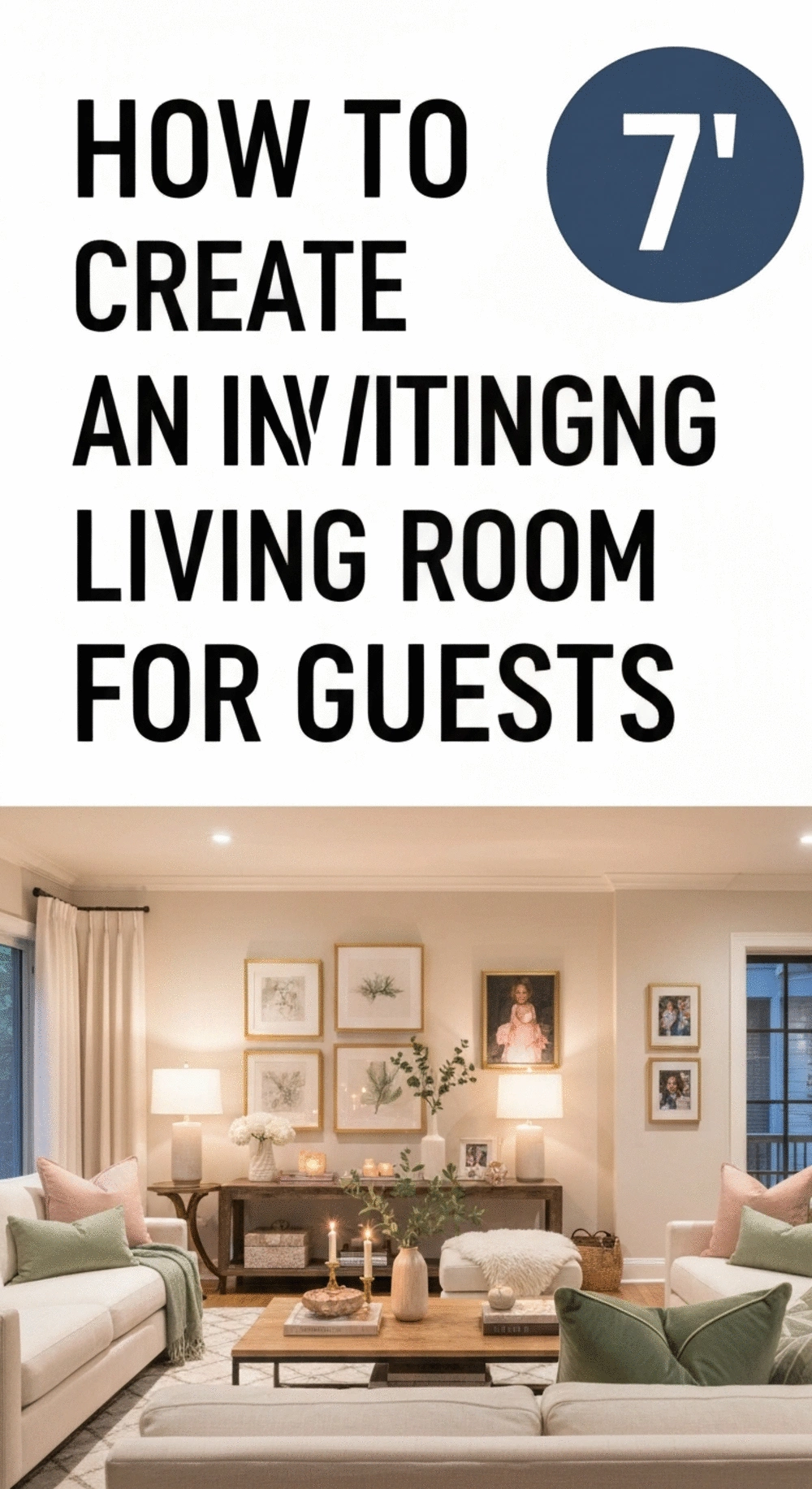 How to Create an Inviting Living Room for Entertaining Guests