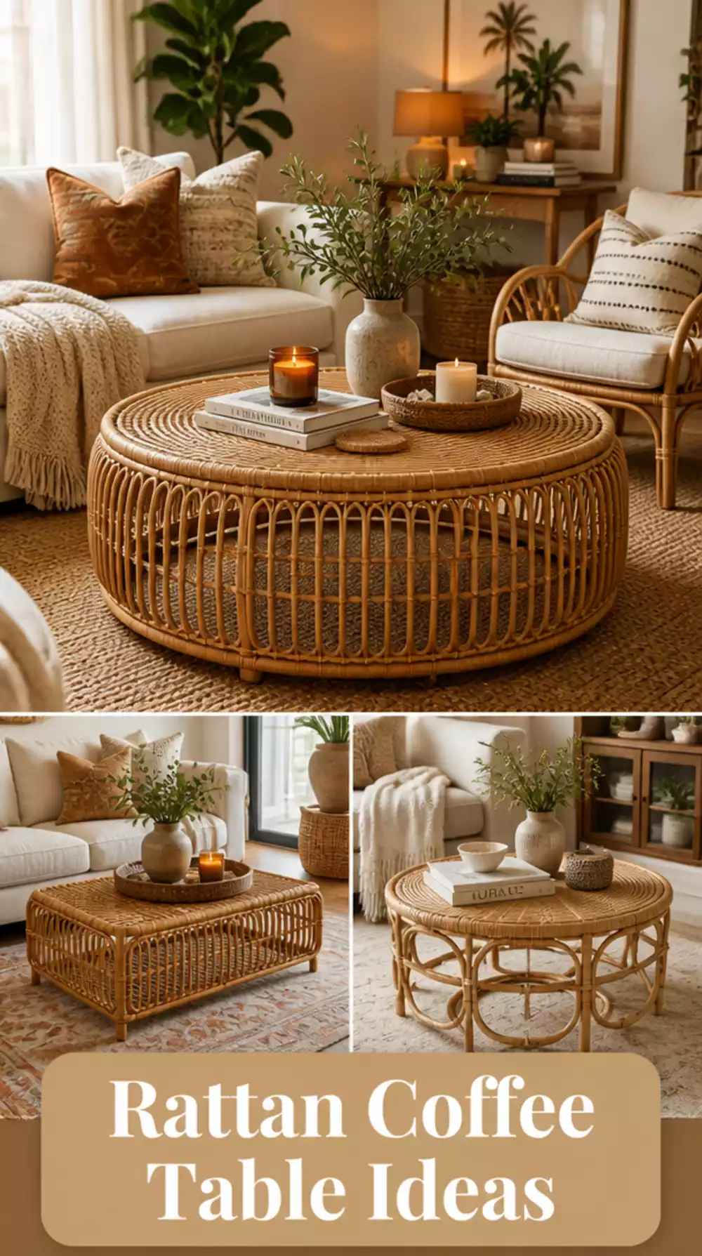 Why a Rattan Coffee Table Makes Any Living Room Feel Instantly Boho