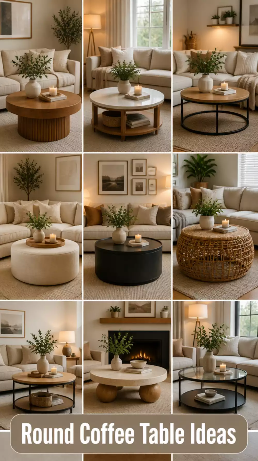The Round Coffee Table Trick That Makes a Small Living Room Feel Roomier