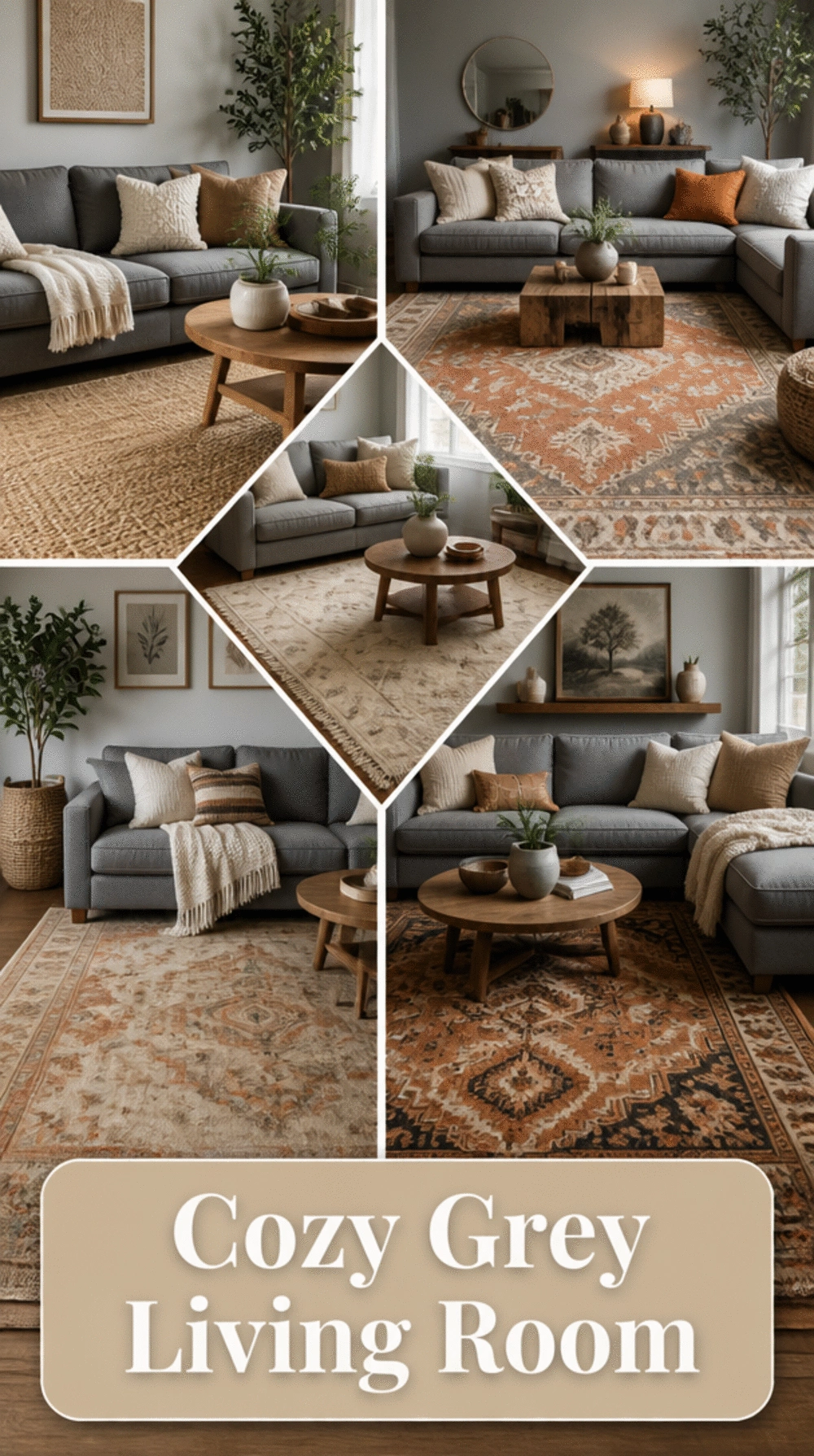 The Warm-Toned Rug Trick That Makes a Grey Living Room Feel Instantly Cosy