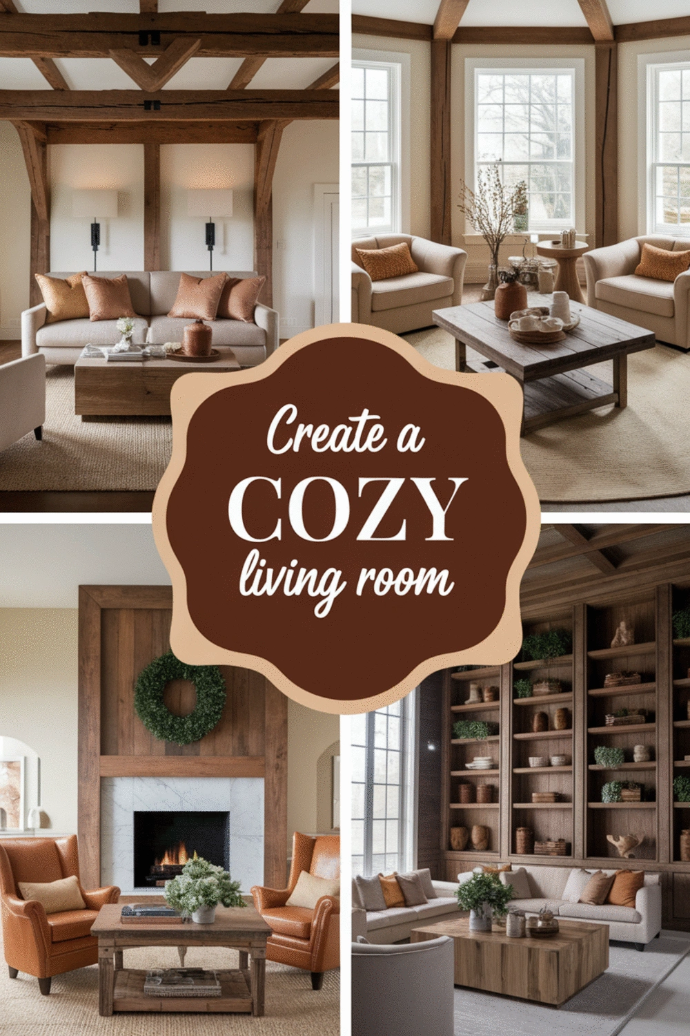 How to Add Warmth to a Living Room with Wood and Natural Elements