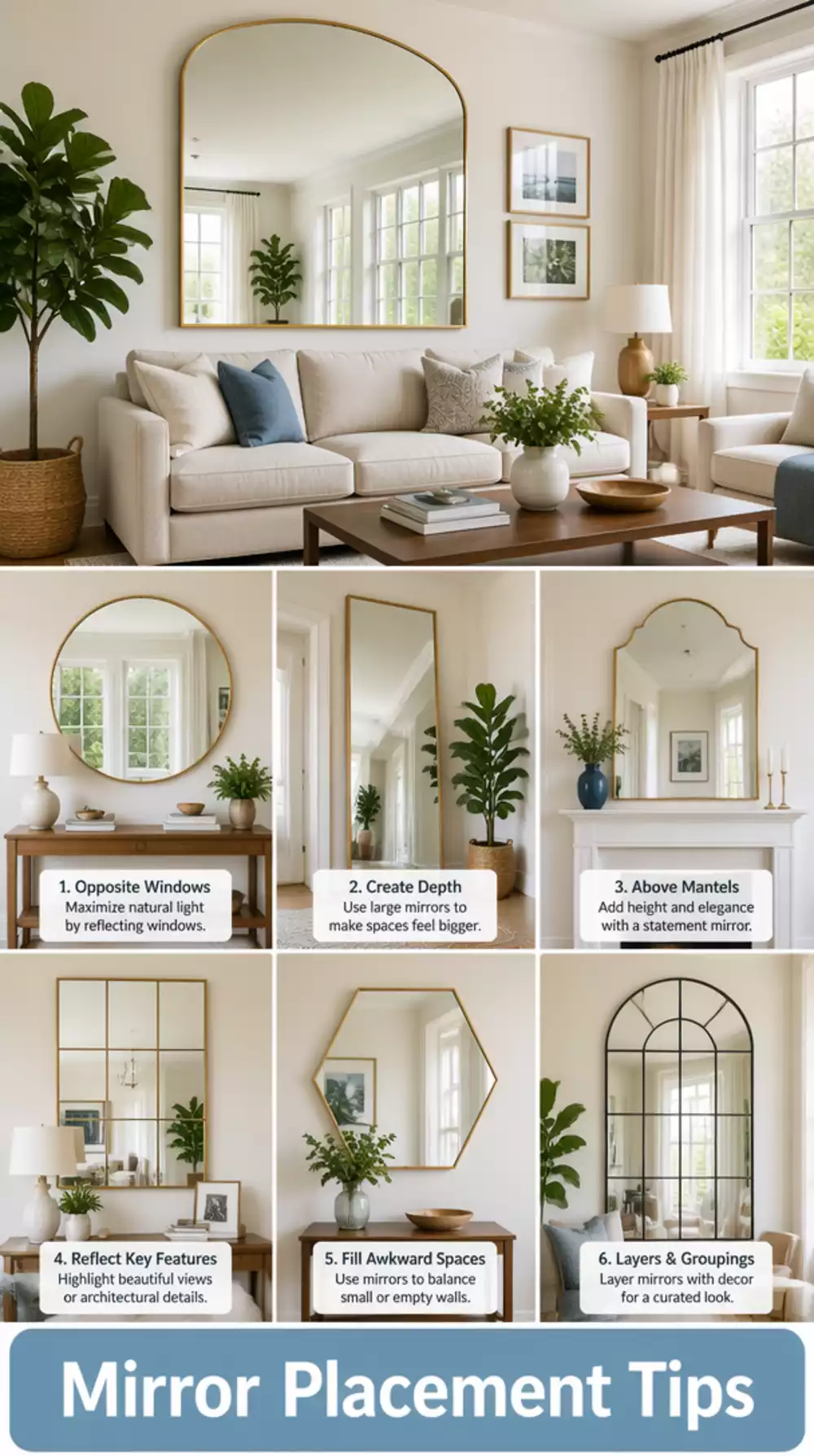The Mirror Placement Trick That Makes a Living Room Feel Twice as Big