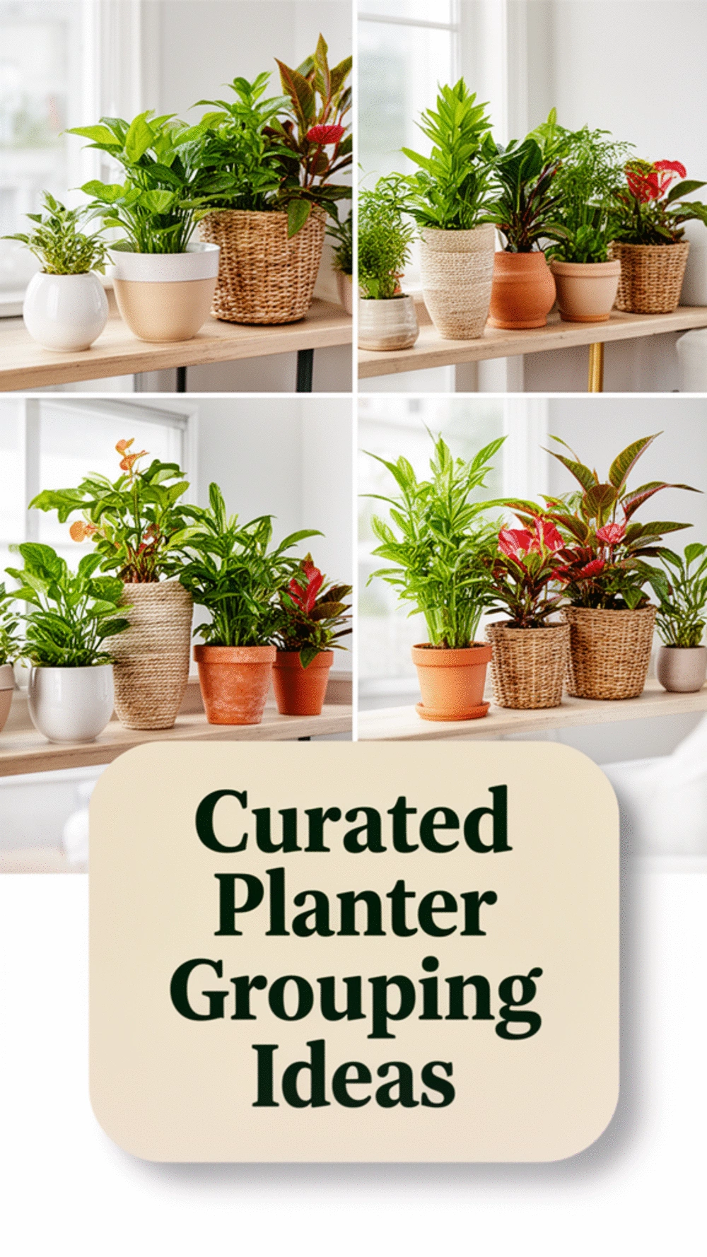 The Planter Grouping Trick That Makes a Living Room Shelf Look Curated