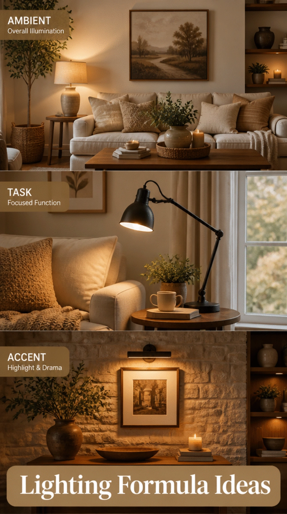 The Three-Lamp Living Room Lighting Formula Designers Actually Use