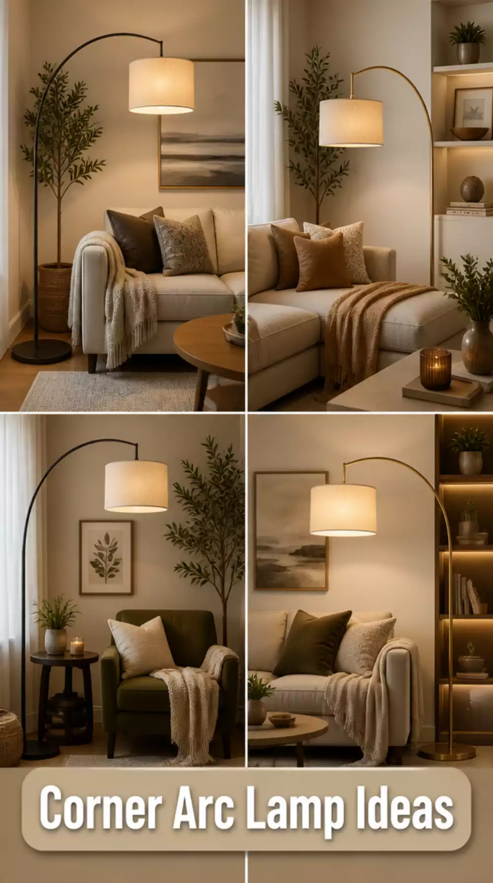 The Arc Floor Lamp Position That Makes a Living Room Corner Look Designed