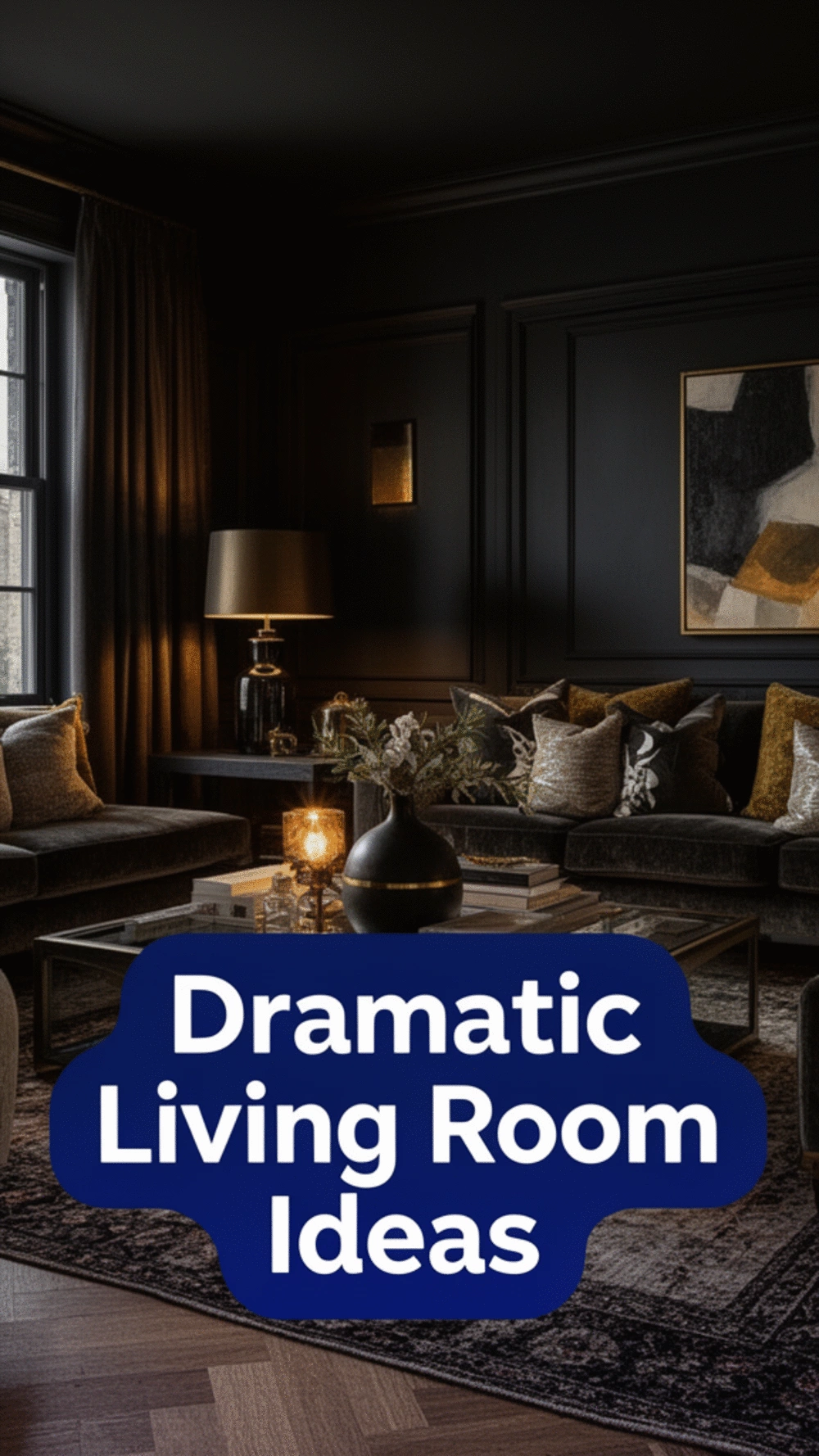 The Dark Wall Paint Trick That Makes a Living Room Feel Intentionally Dramatic