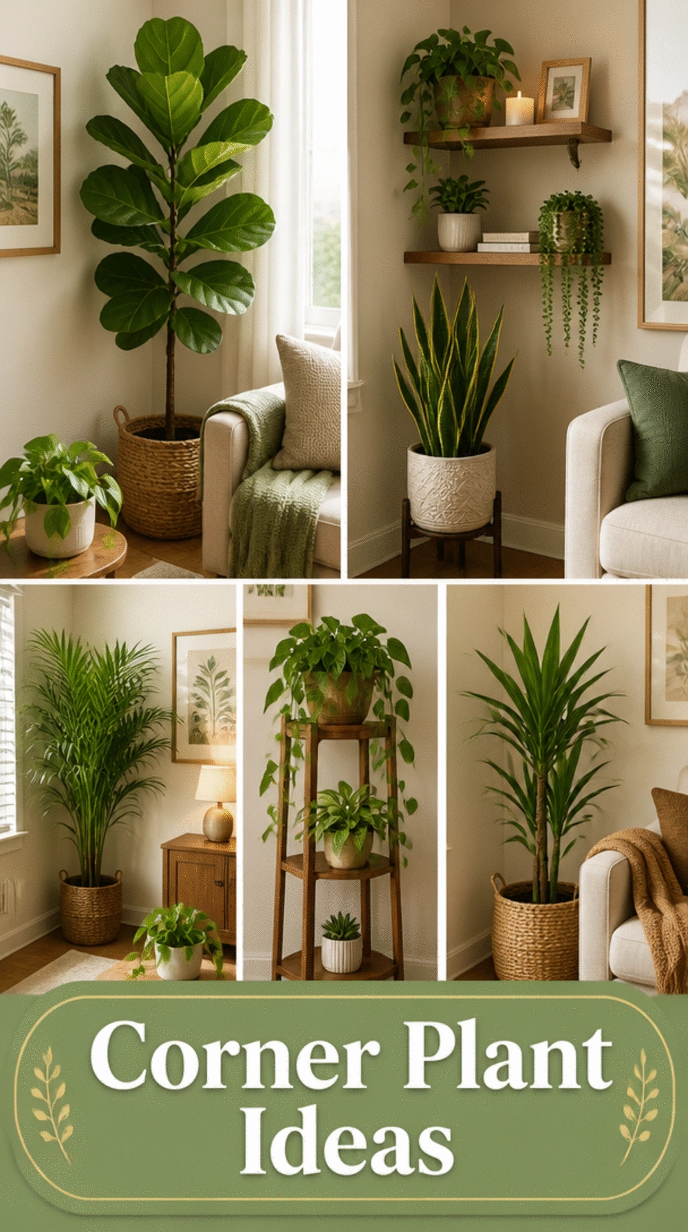 The Corner Plant Placement Trick That Makes a Living Room Feel Lush