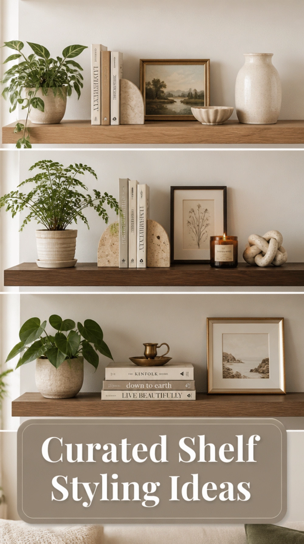 The Odd-Number Shelf Styling Rule That Makes Living Room Shelves Look Curated