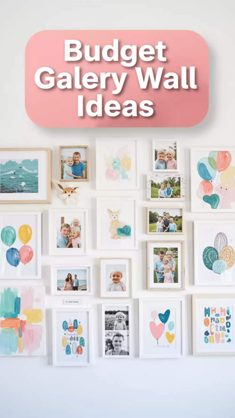 Create a stunning gallery wall with budget-friendly art and prints